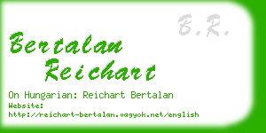 bertalan reichart business card